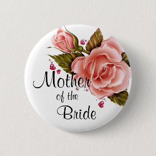 Pink Roses 6 Cm Round Badge