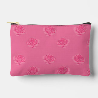 Pink roses accessory pouch