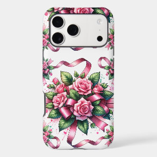 Pink Roses and Ribbons Phone Case