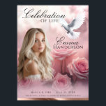 Pink Roses and Rose Gold Funeral welcome sign<br><div class="desc">Perfect for displaying as a funeral sign or welcome board. Fully customizable on Zazzle for easy personalization. Easy Customization: Personalize your welcome sign directly on Zazzle. Edit text & add photos Please Note: To achieve the same effect as the example image with a clear background and a blurry effect at...</div>