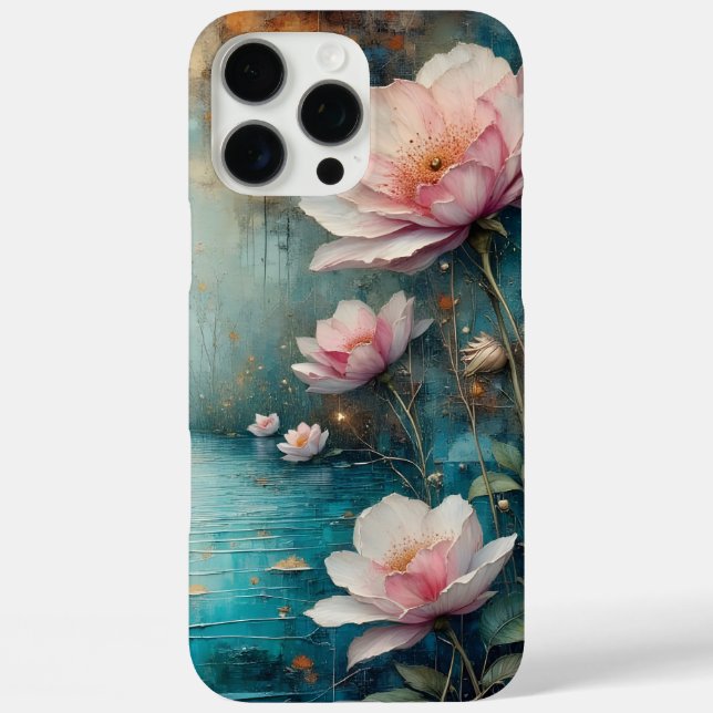 pink roses and water Case-Mate iPhone case (Back)