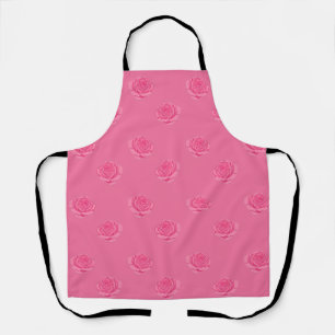 Pink roses apron
