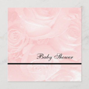 Pink Roses-Baby Shower Invitation