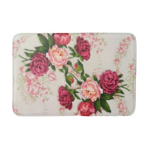 Pink Roses Bath Mat