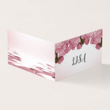 PINK ROSES BUSINESS CARDS