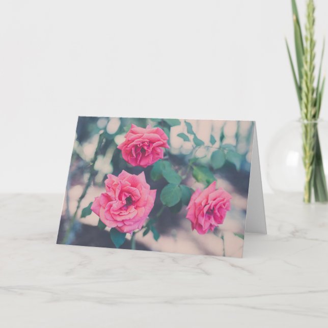 Pink Roses Card (Front)