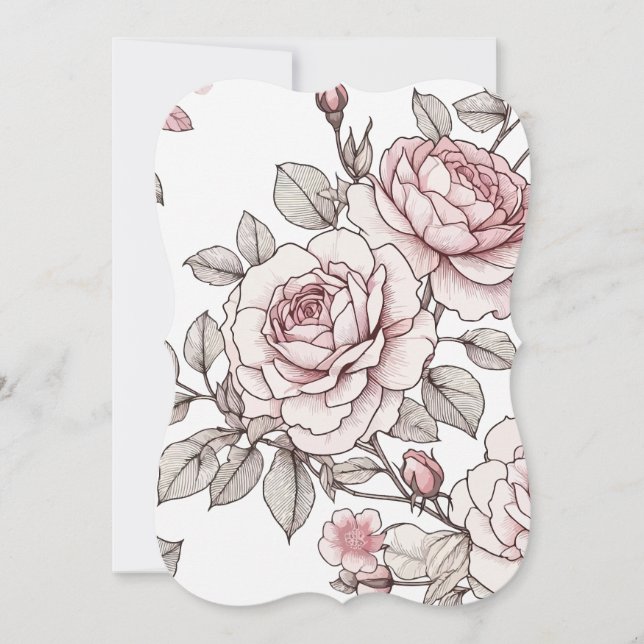 Pink Roses card (Front)