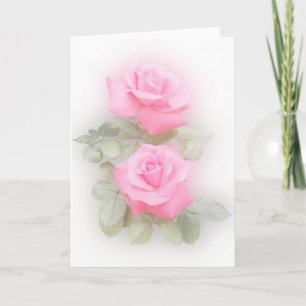 Pink Roses Card