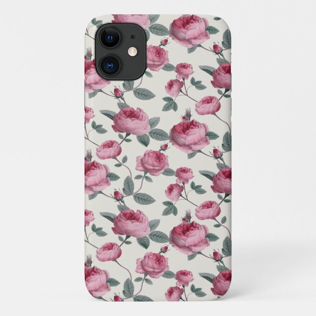 Pink Roses Case-Mate iPhone Case (Back)