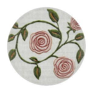 Pink Roses - Charles Rennie Mackintosh Cutting Board