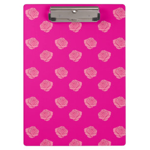 Pink roses clipboard