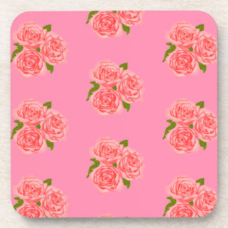 Pink roses coaster
