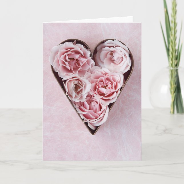 pink roses cookie cutter card (Front)