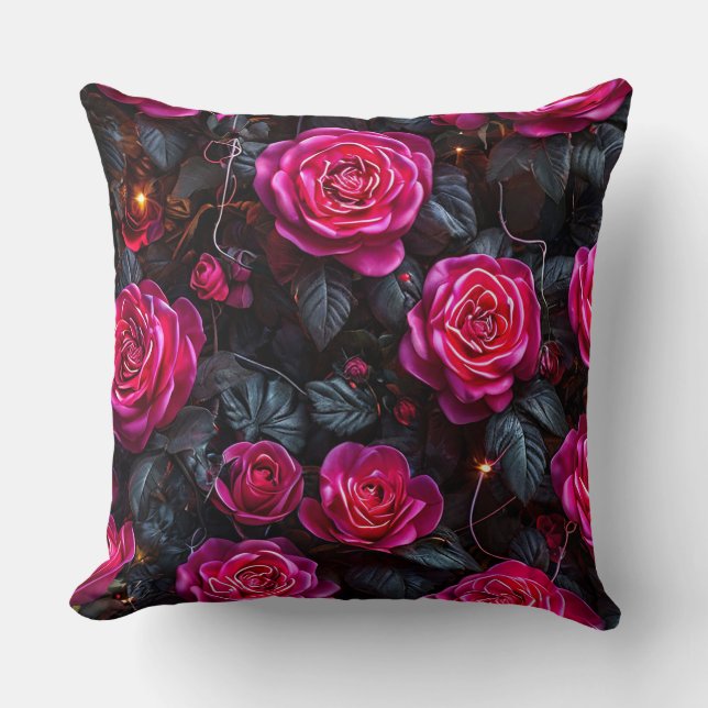 Pink roses cushion (Front)