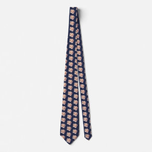 Pink Roses Custom Background colour Tie