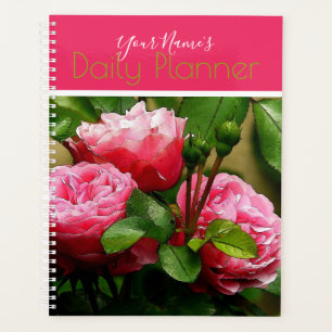 Pink Roses Daily Planner- HAMbWG Planner