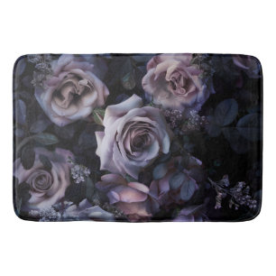Pink Roses Dark & Moody Bath Mat