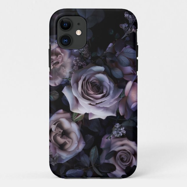 Pink Roses Dark & Moody Case-Mate iPhone Case (Back)