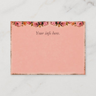 Pink Roses Design Business Profile Card