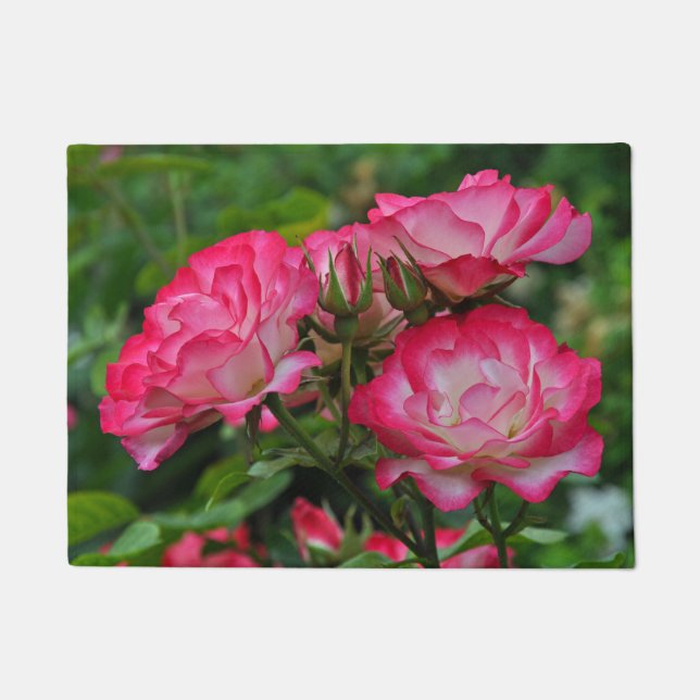 Pink roses doormat (Front)