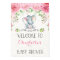 Pink Roses Elephant Baby Shower Welcome Sign