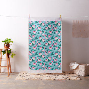 Pink Roses Fabric
