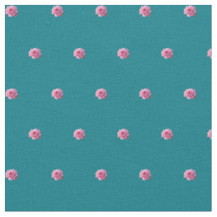 Pink roses fabric