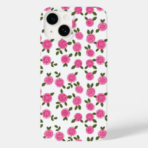 Pink roses floral Case-Mate iPhone 14 case