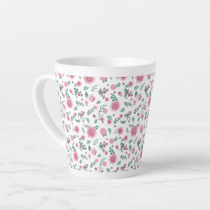 Pink Roses Galore  Latte Mug