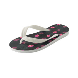 Pink Roses Garden Kid's Thongs