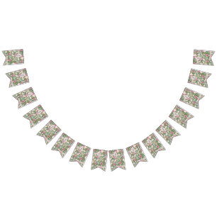 Pink Roses Garden Spring Wedding Bunting