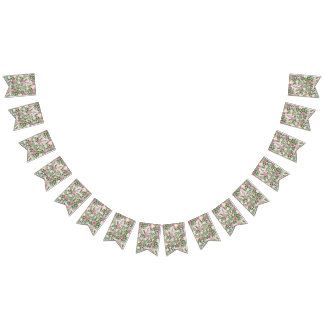 Pink Roses Garden Spring Wedding Bunting