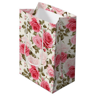 Pink Roses Gift Bag