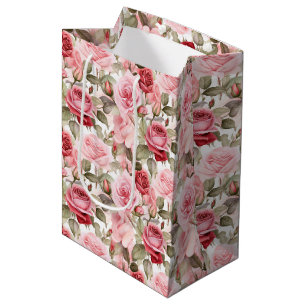 Pink Roses Gift Bag