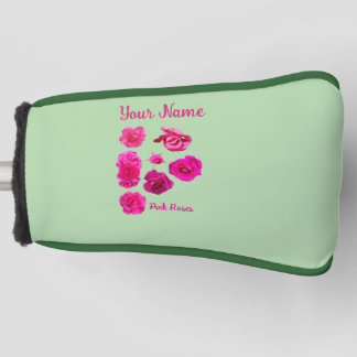 Pink Roses Golf Head Cover