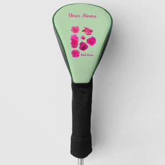Pink Roses Golf Head Cover