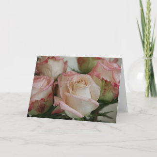 Pink Roses Greeting Card