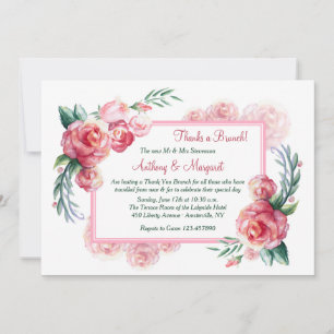 Pink Roses Invitation