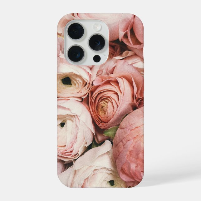 Pink roses iPhone case (Back)