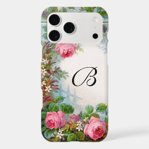 PINK ROSES & JASMINES FLORAL MONOGRAM