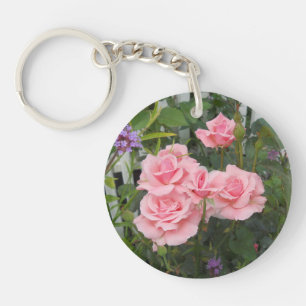 Pink Roses Key Ring