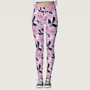 Pink roses Leggings