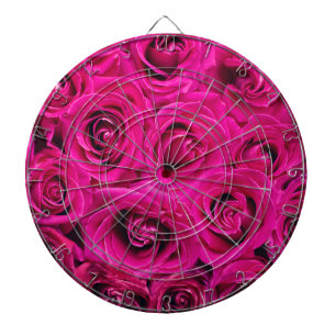 Pink Roses (Love and Romance) Dartboard