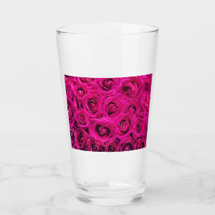 Pink Roses (Love and Romance) Glass