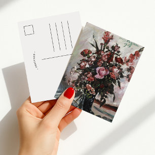 Pink Roses   Lovis Corinth Postcard