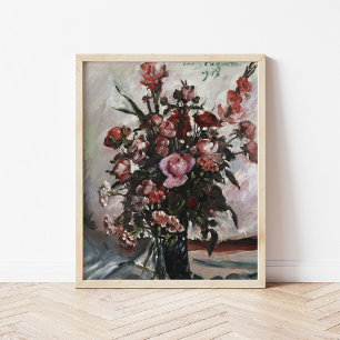 Pink Roses Lovis Corinth Poster
