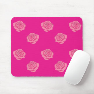 Pink roses mouse pad