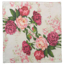 Pink Roses Napkin