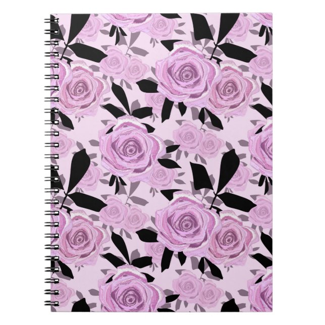  Pink roses  Notebook (Front)