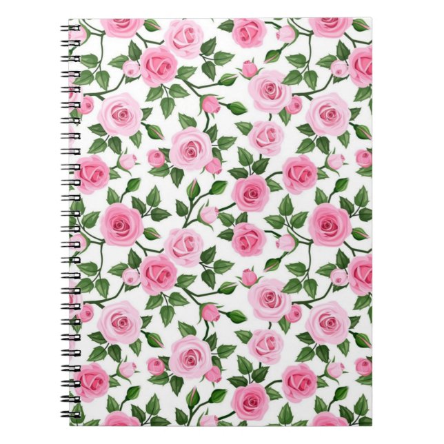 Pink Roses Notebook (Front)